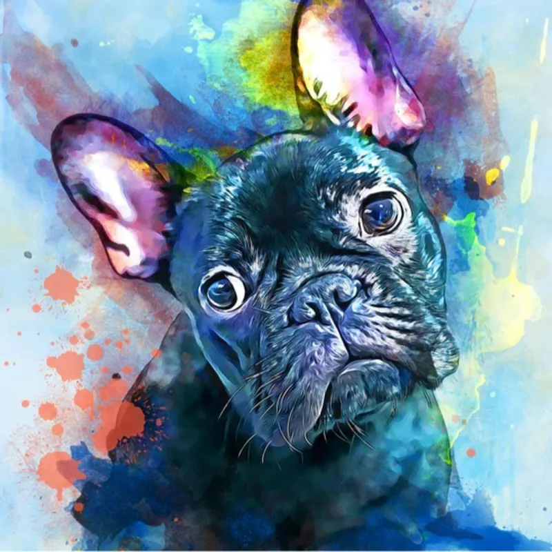 Stencil drawing of puppy Stencil drawing of puppy