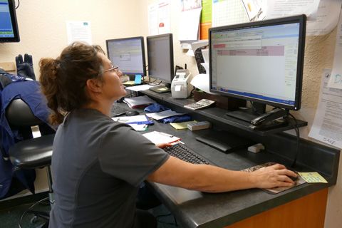Staff at reception in Companion Pet Clinic