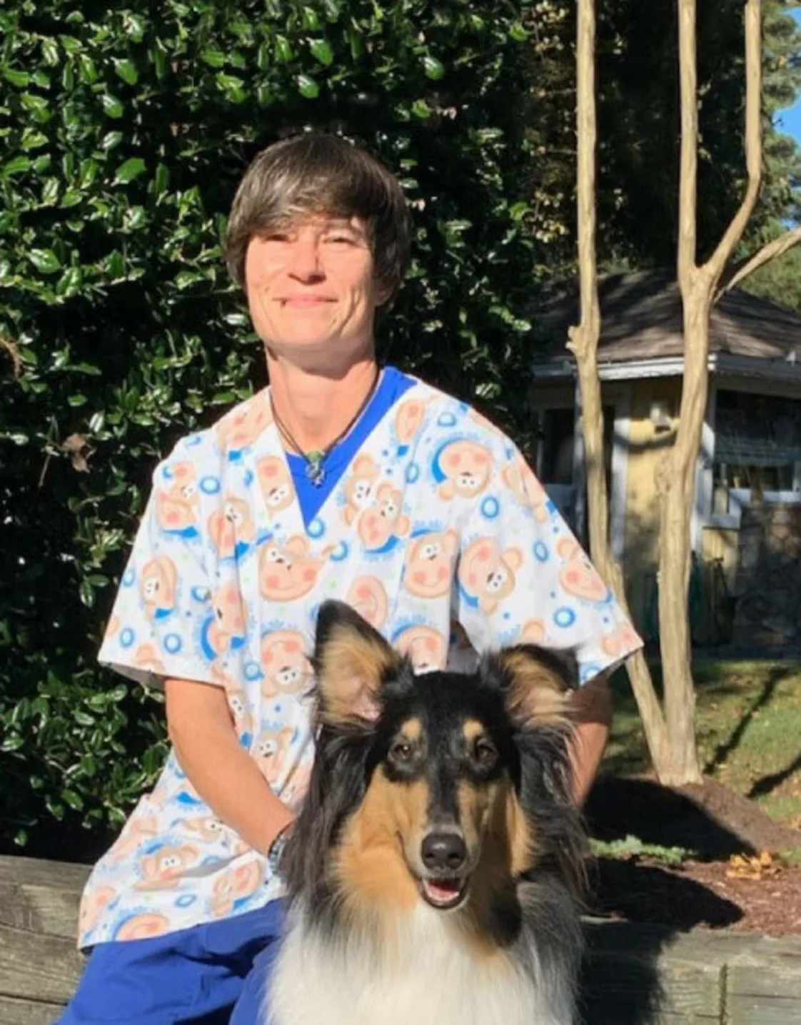 Jo Heath with her dog Jo Heath with her dog