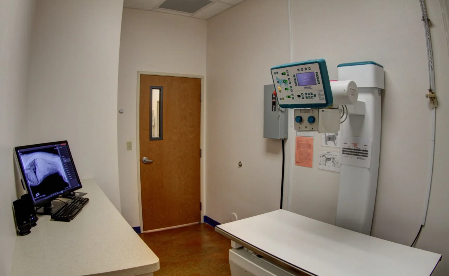 X Ray Suite inside McClintock Animal Care Center
