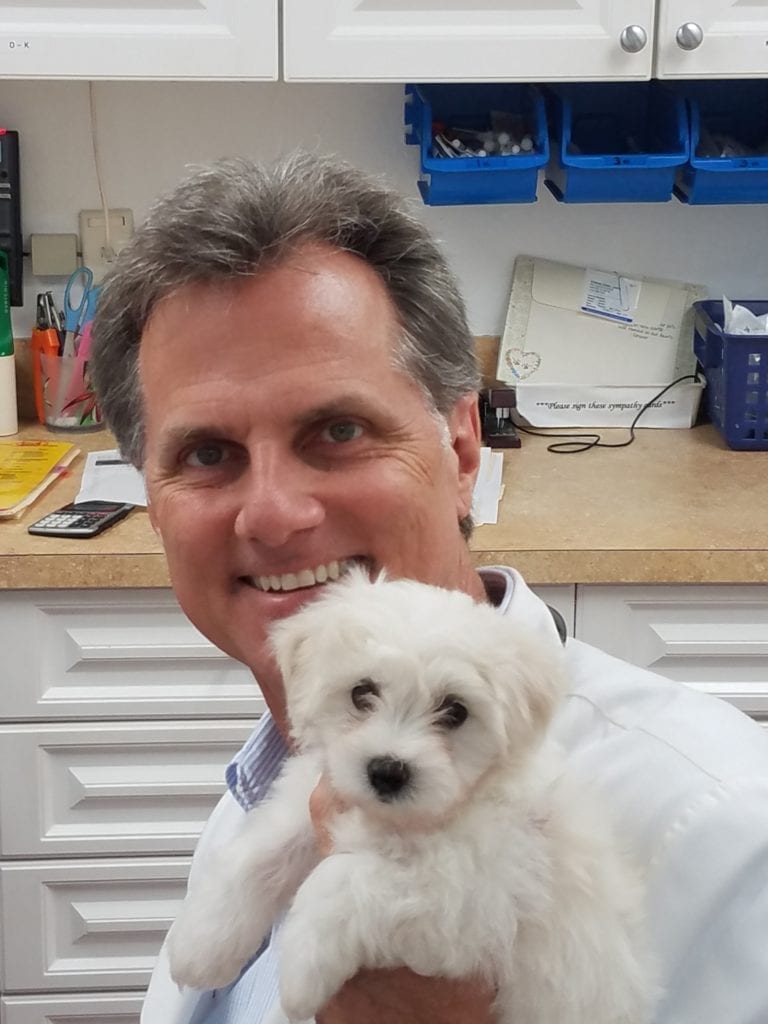 Dr. Eisel with Puppy