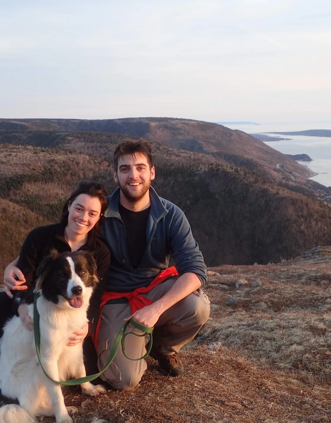 Dr. Mary Claire Sanderson with her partner and their dog Dr. Mary Claire Sanderson with her partner and their dog