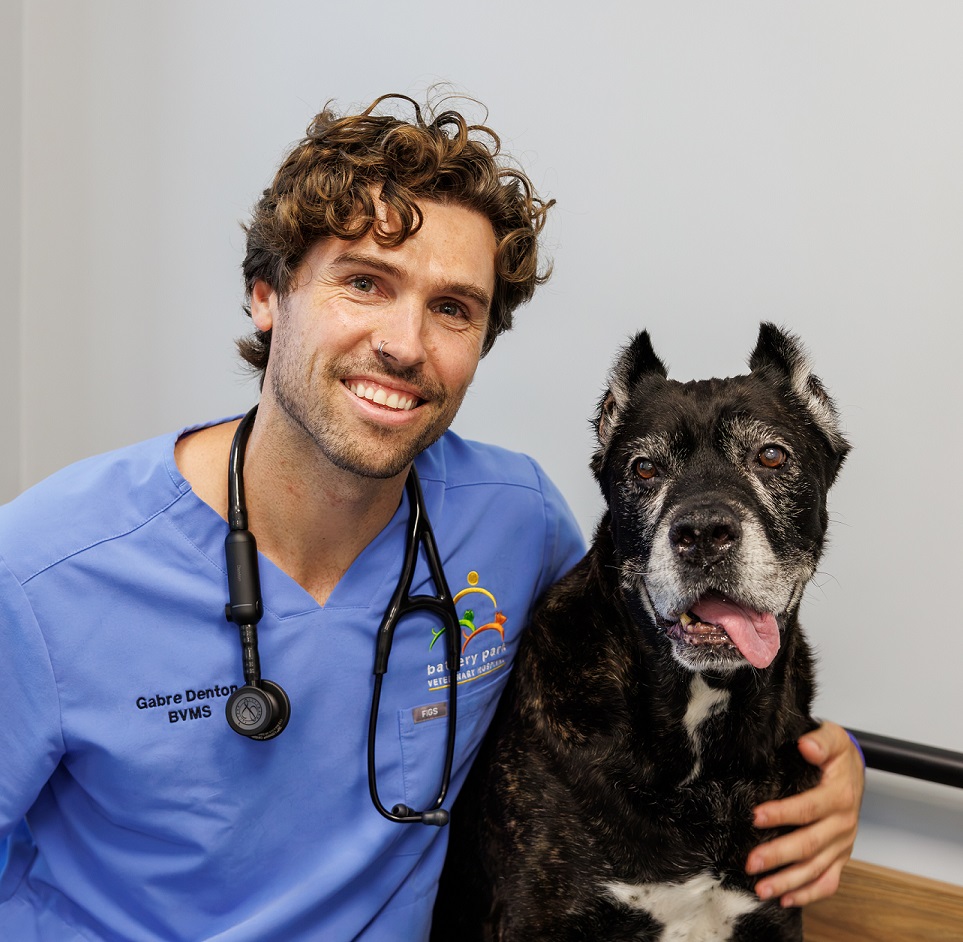 Dr. Denton with Zuma