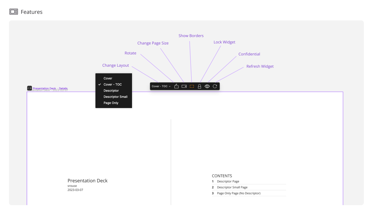 Presentation Deck Features