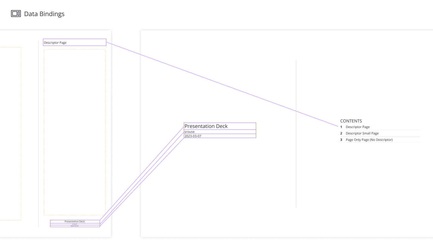 Presentation Deck Data Bindings