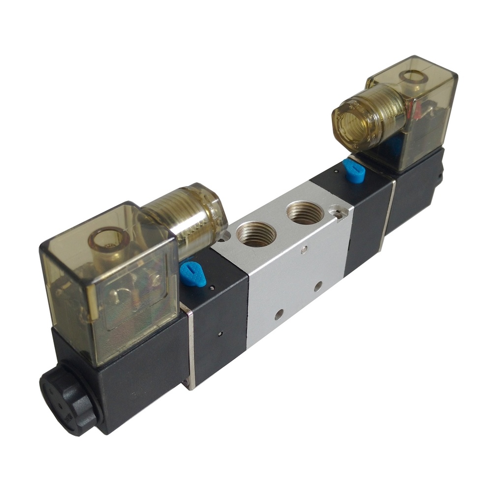 Válvula Duplo Solenoide 5/2 Vias Rosca 1/4 Importada 