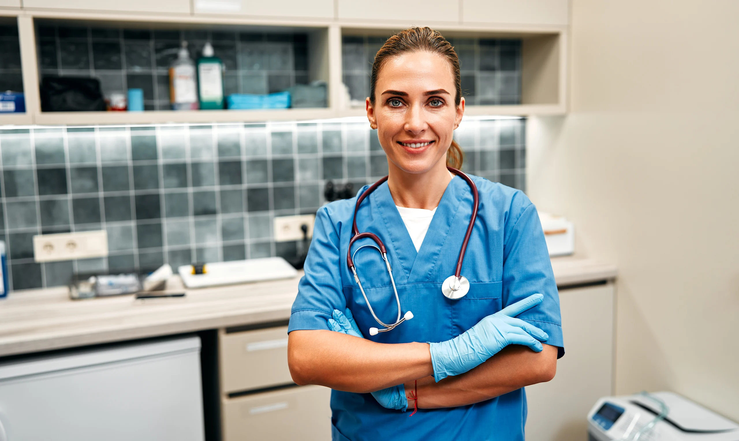 Confident Veterinarian in Clinic