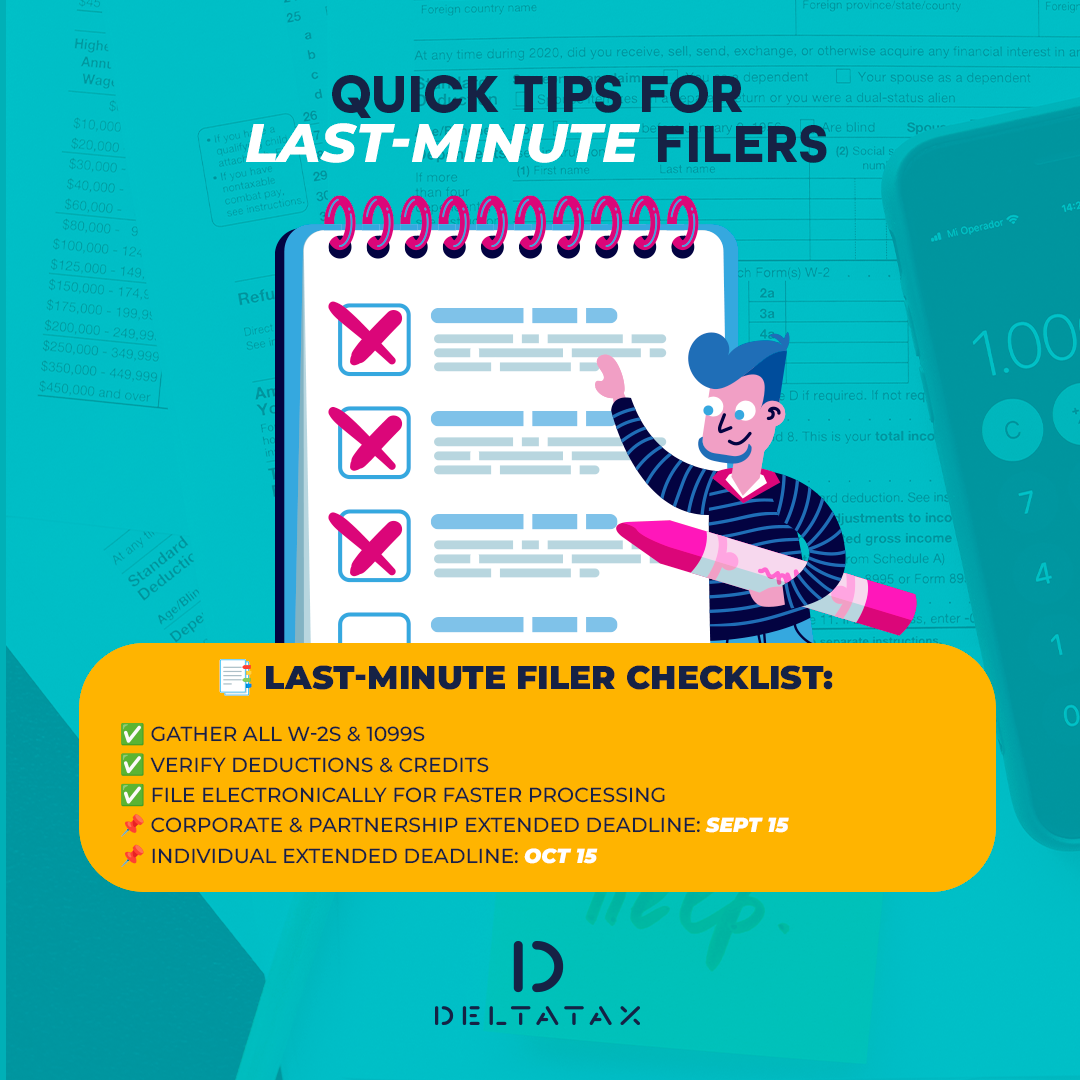 Quick Tips for Last-Minute Filers