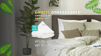 Gratis zomerdekbed bij elke bestelling uit de actiecategorie! Zomer 2020