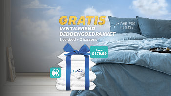 Gratis ventilerend beddengoedpakket bij elke bestelling uit de actiecategorie! Zomer 2020