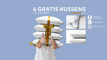 Gratis 4-PACK kussens t.w.v. €139,99!