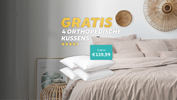 Gratis 4 kussens bij elke bestelling uit de actiecategorie! Herfst 2020