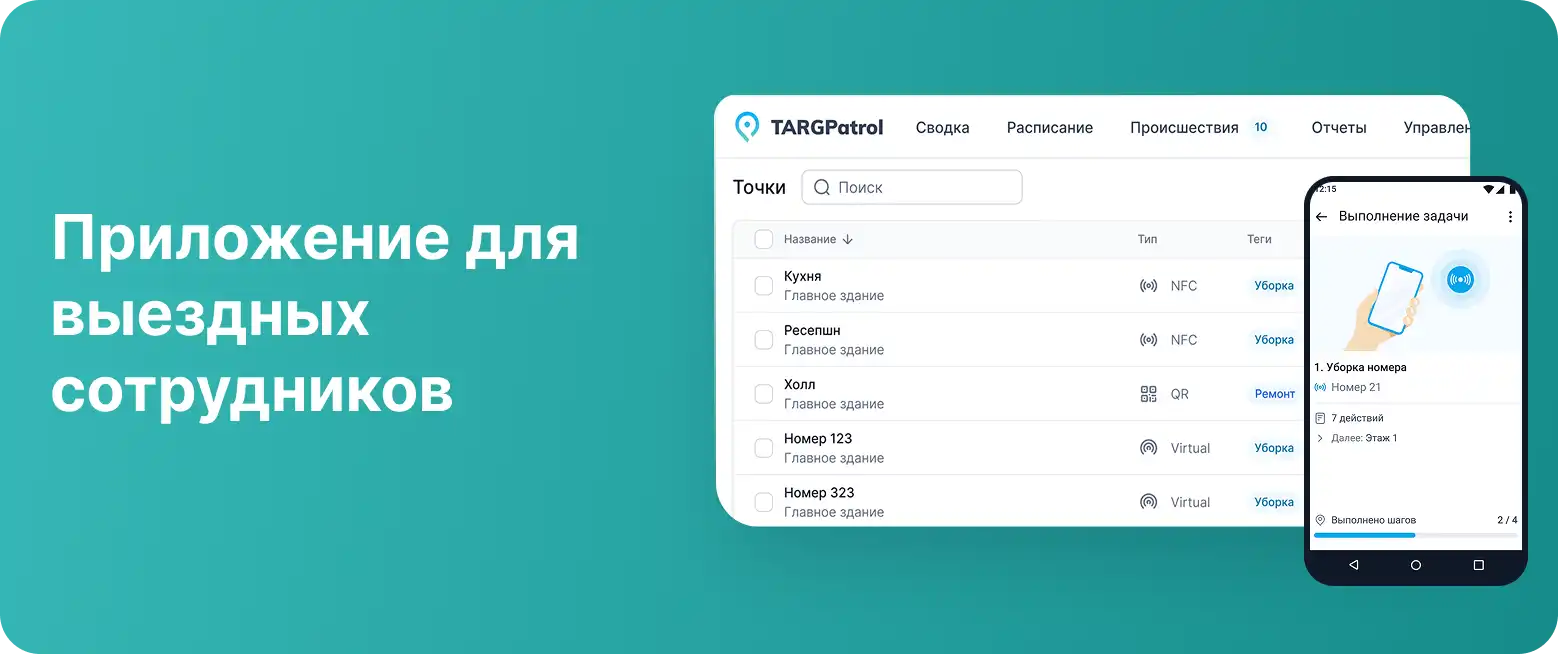 Контроль выездных сотрудников