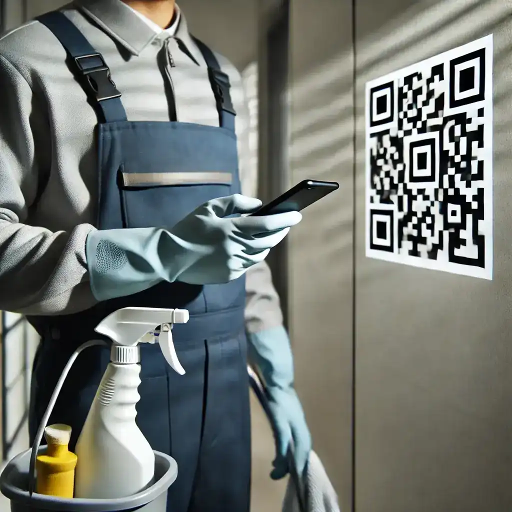 QR Code Mobile App for Managing Cleaning Employees