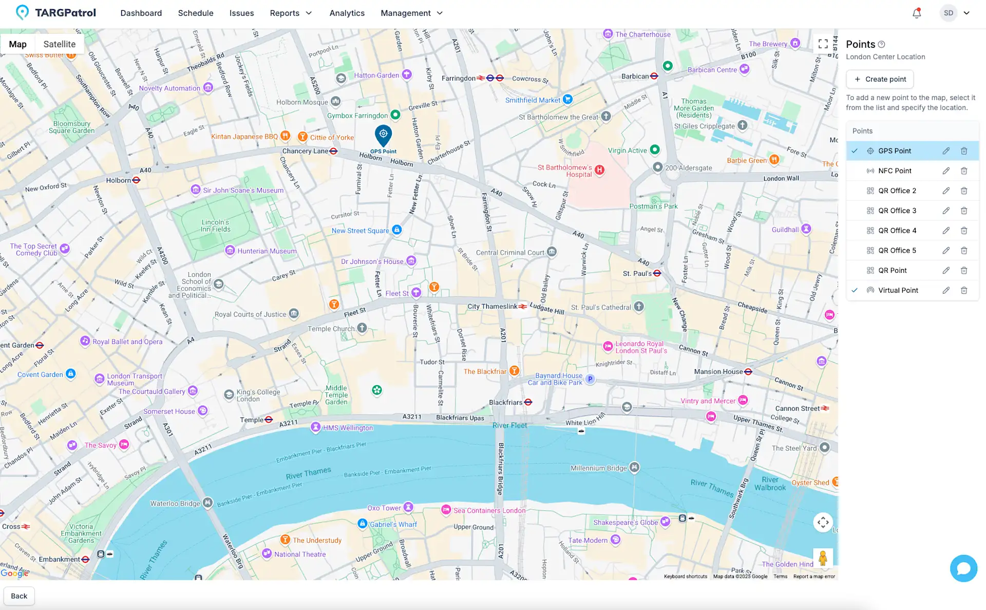 Locations and points and gps