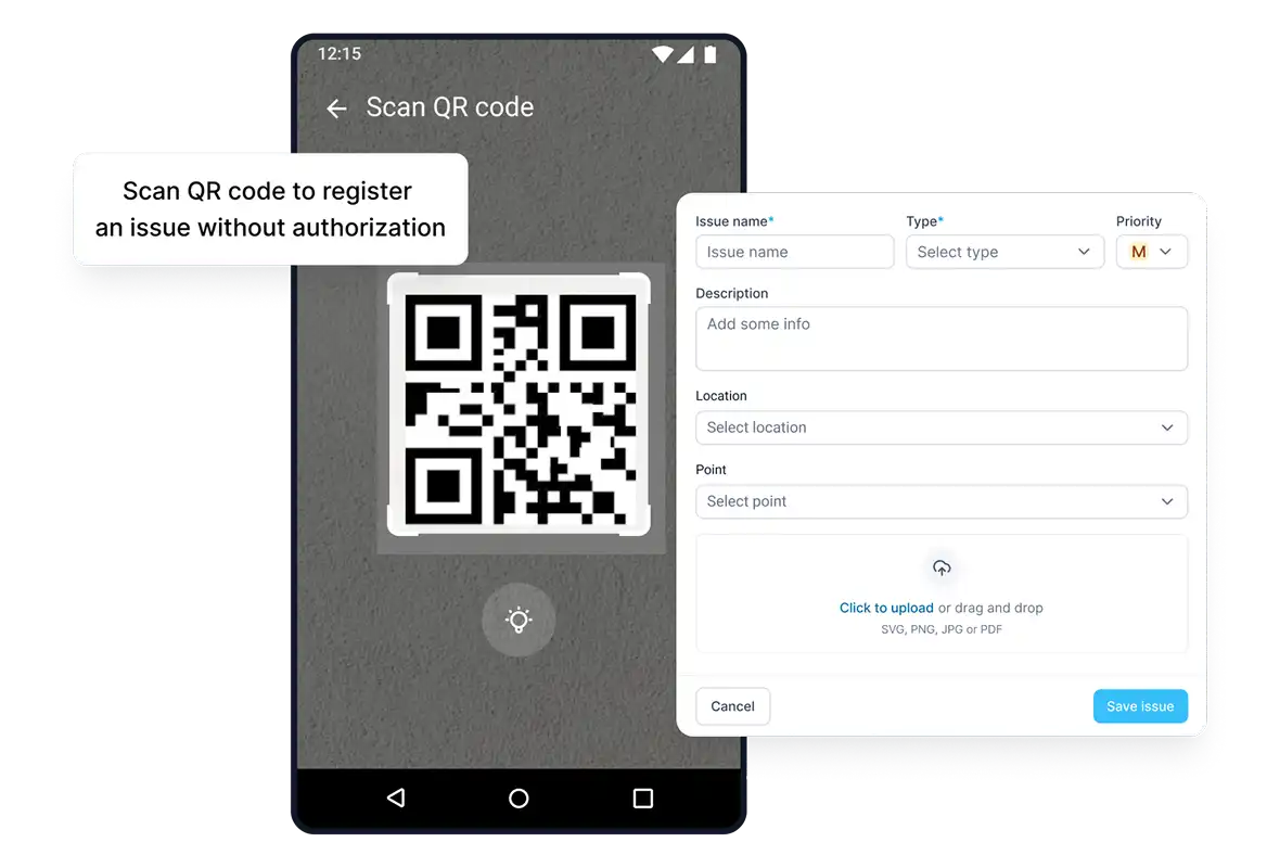 Incident Reporting via QR Code