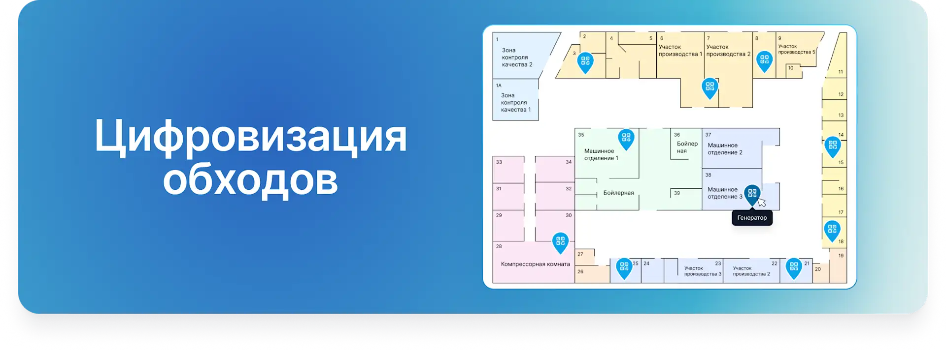 Автоматизация обходов оборудования