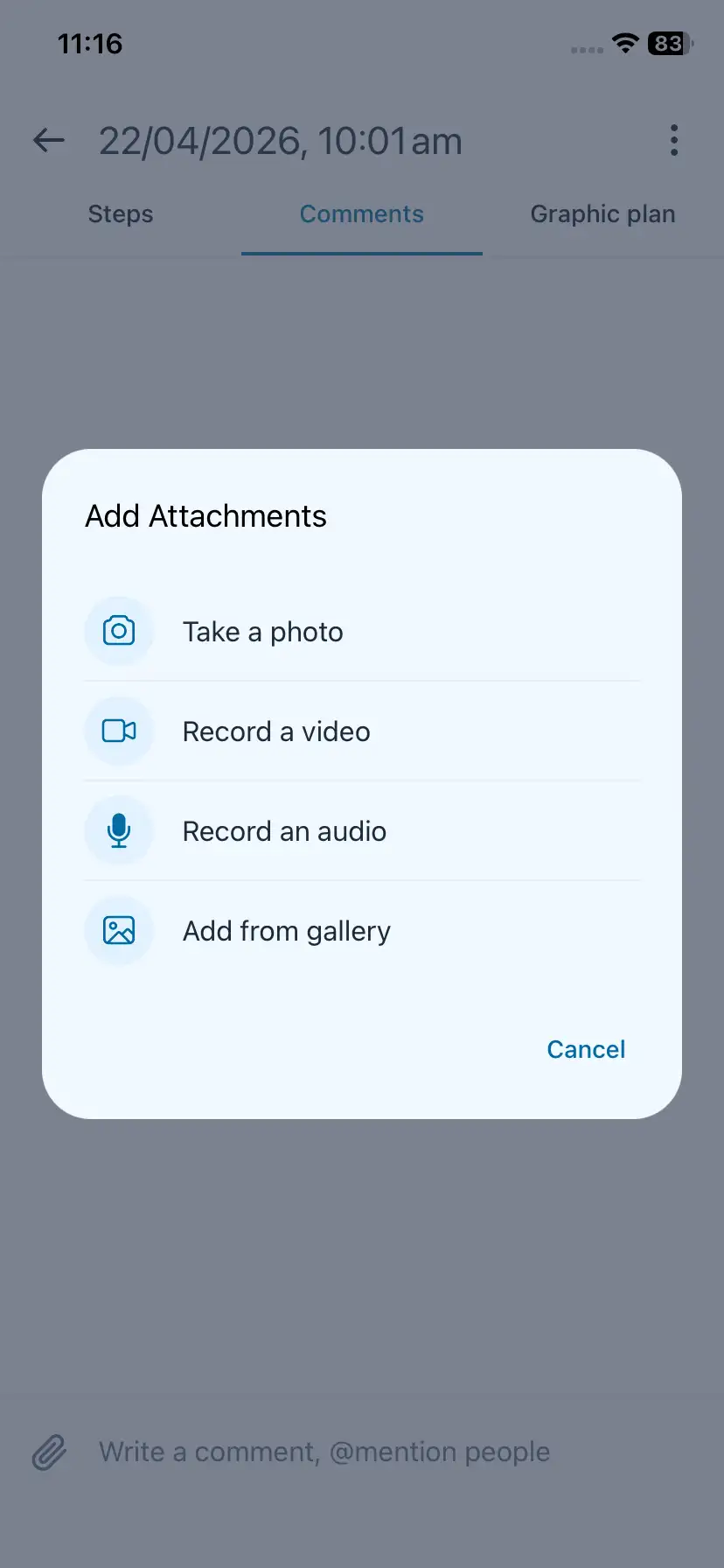 Mobile audio notes