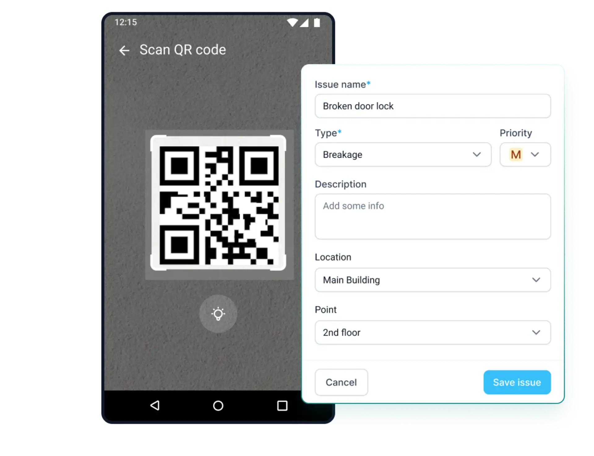 Hotel Inspection Mobile App with QR Codes