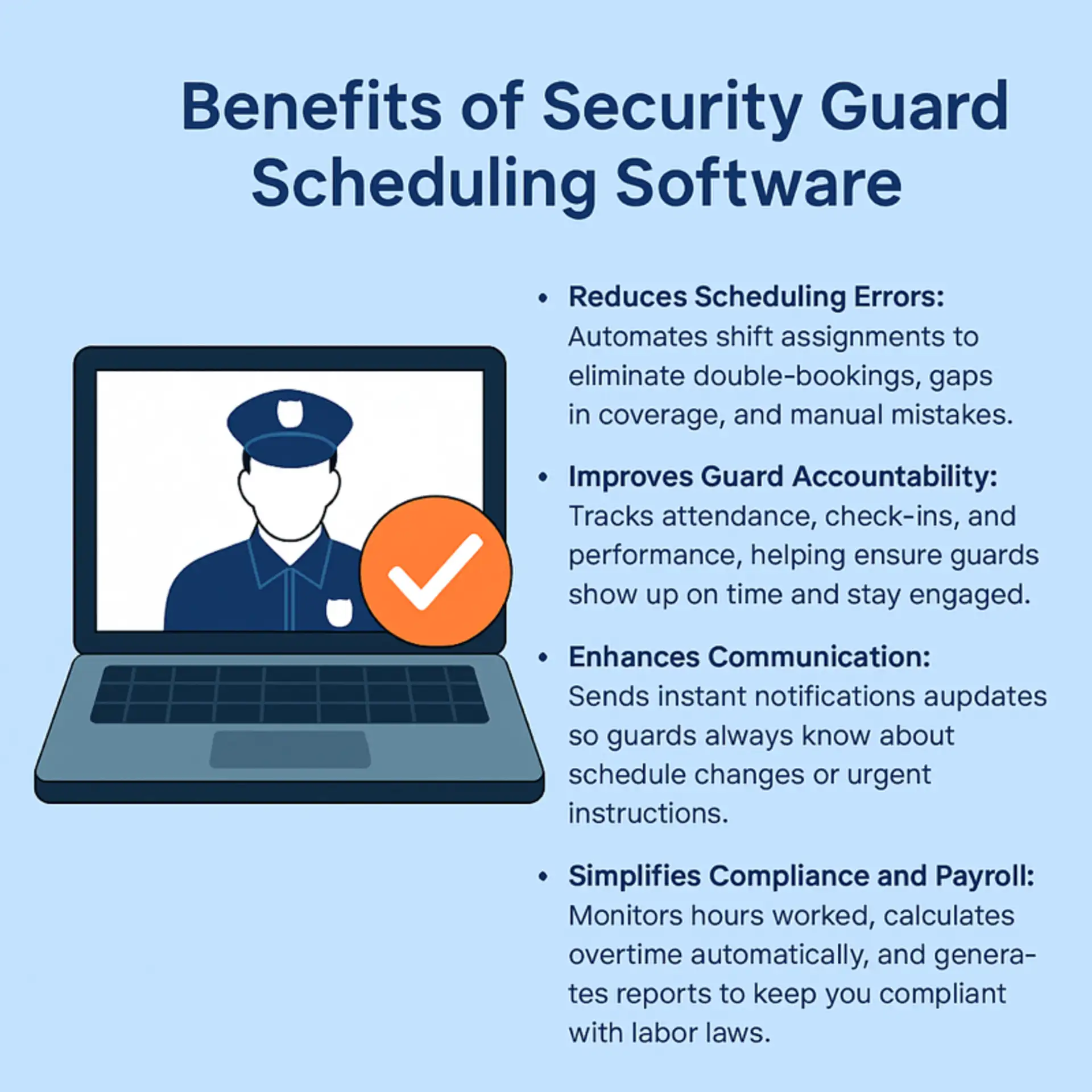 Benefits of Security Guard Scheduling Software