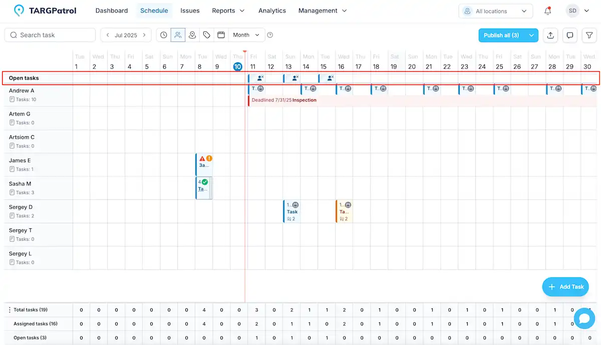 Task Management | TARGPatrol