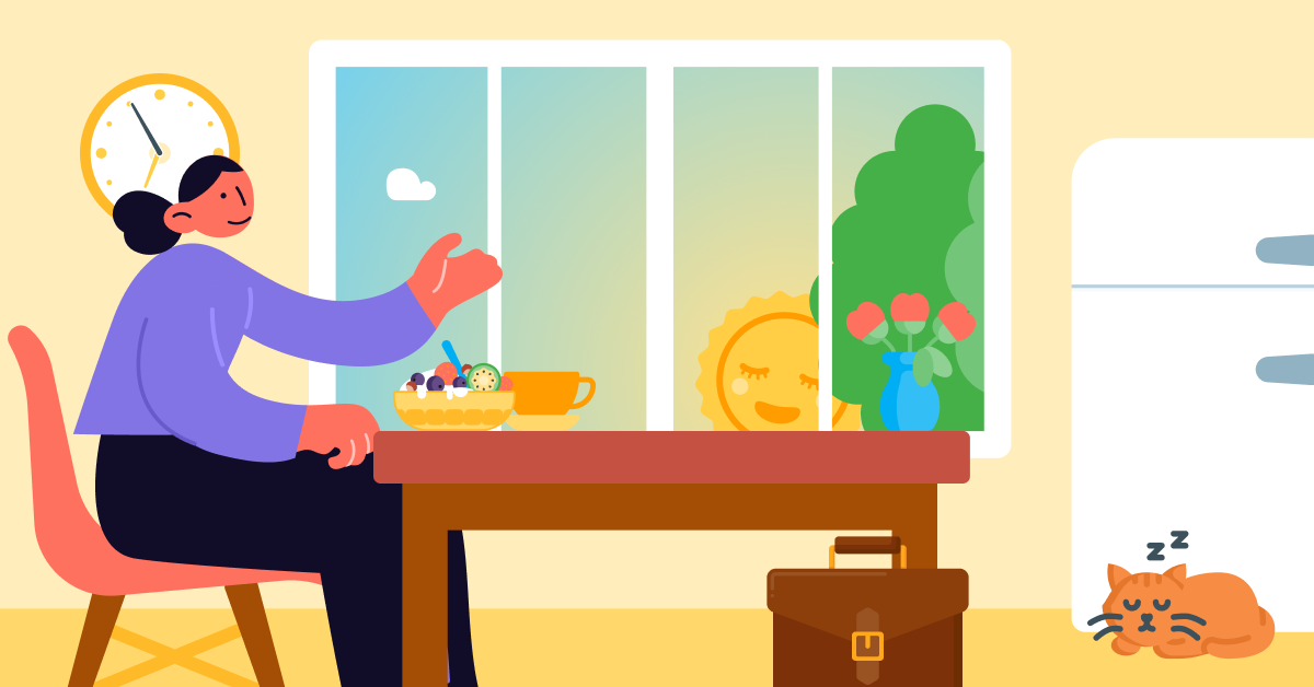 Give yourself a good start to the day Give yourself a good start to the day