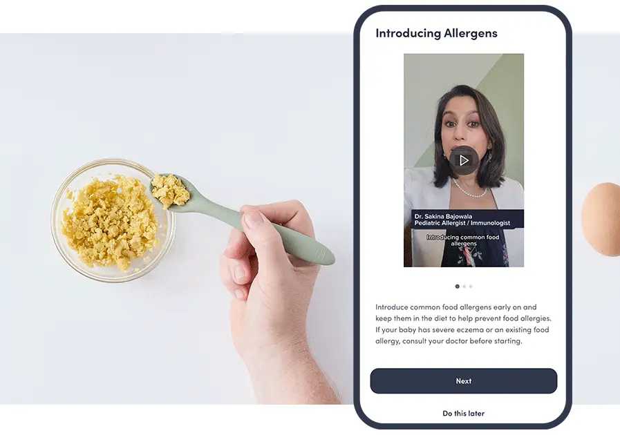 Solid Starts App Allergen Introduction