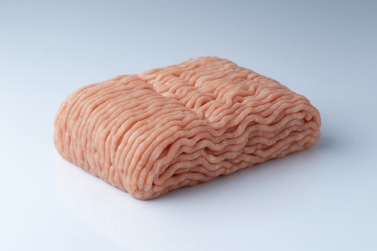 a photograph of some raw turkey on a white background
