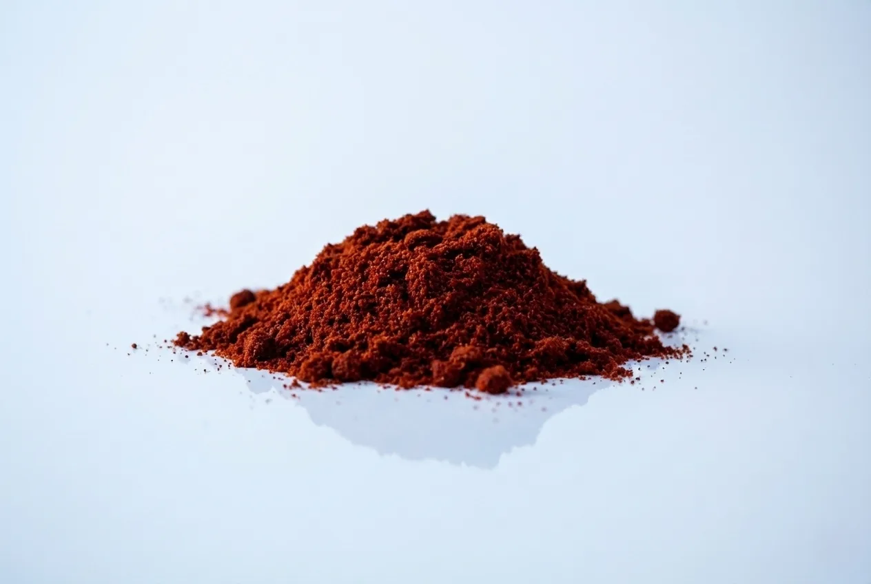a photograph of a small pile of chili powder
