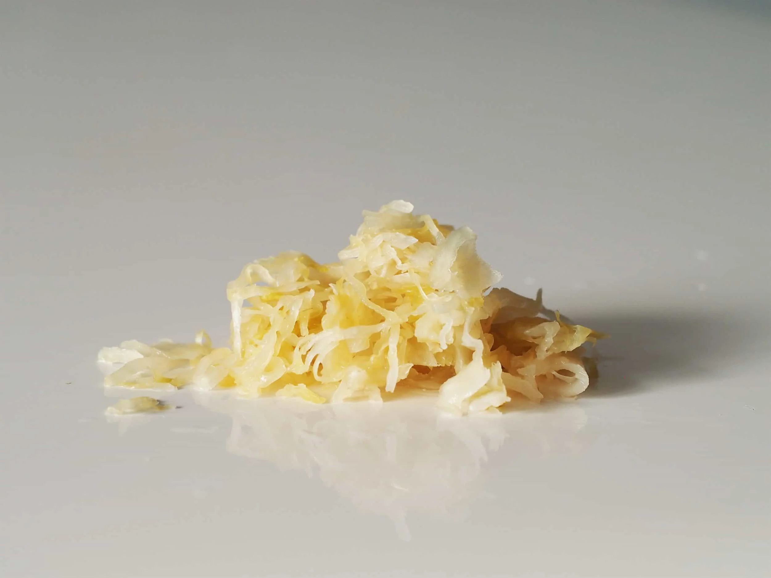 a pile of sauerkraut before being prepared for babies starting solids
