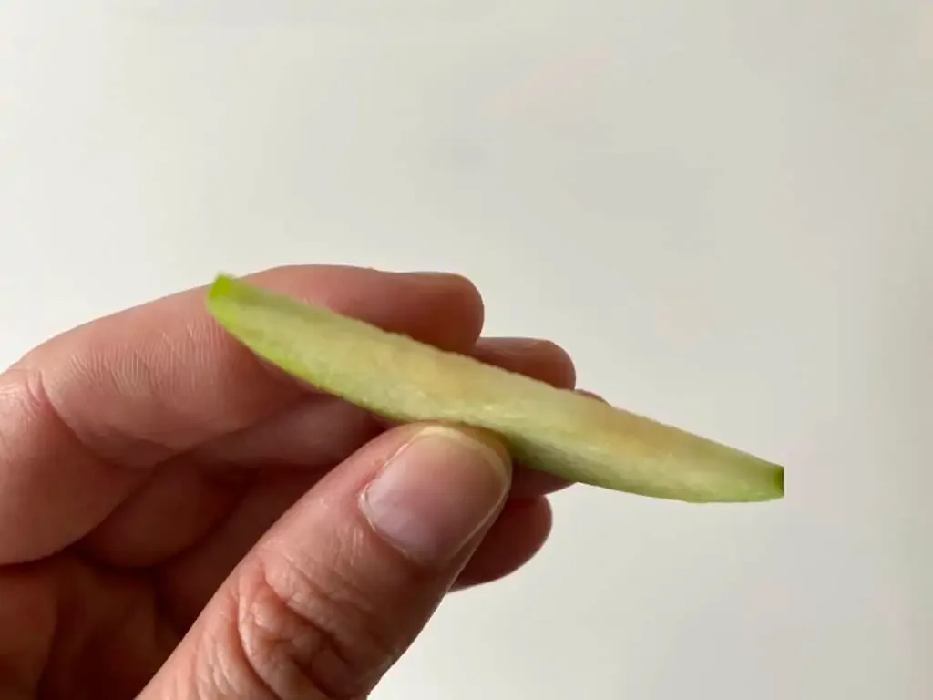 Rodaja de manzana para bebés