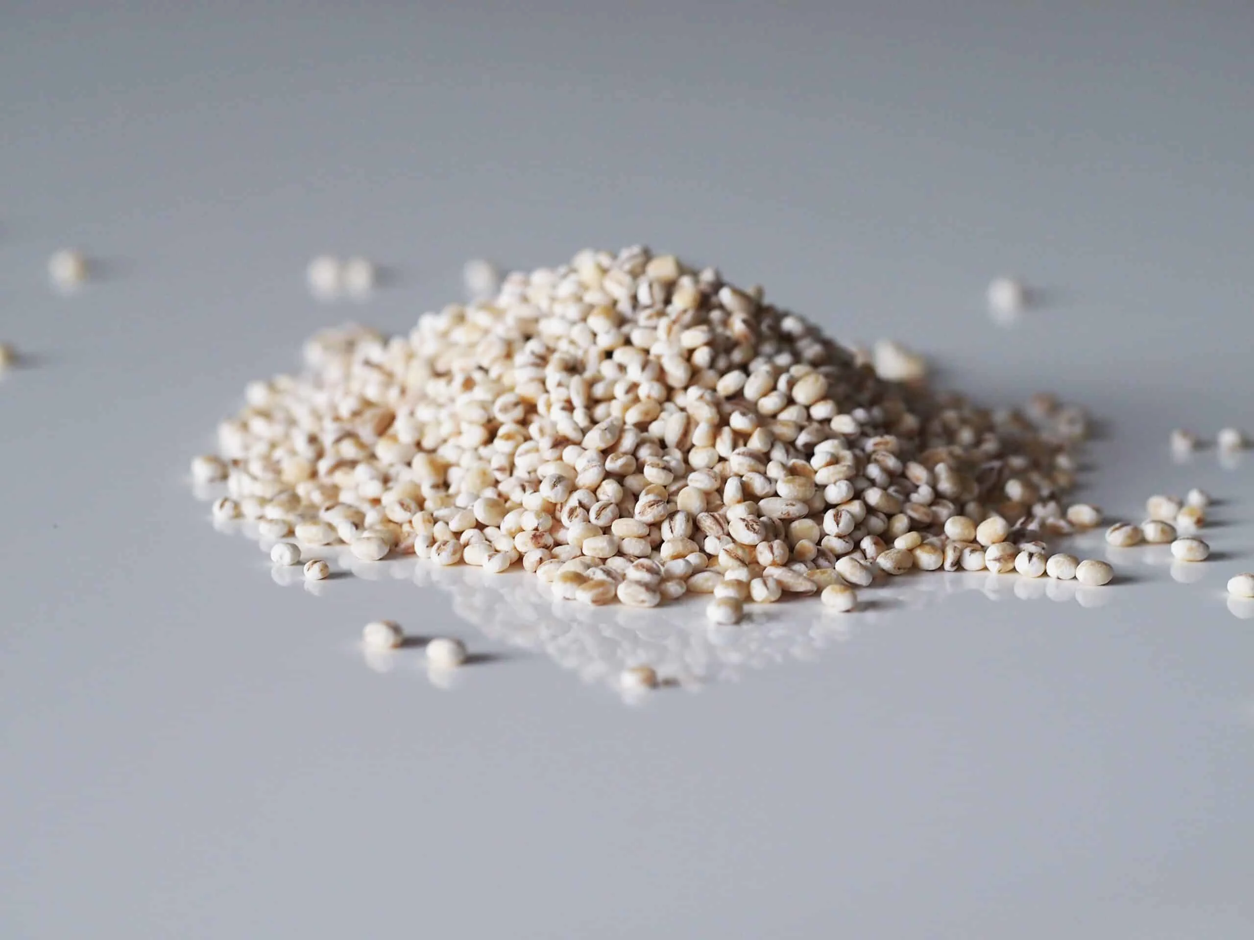 a pile of barley grains ready to be prepared for babies starting solids