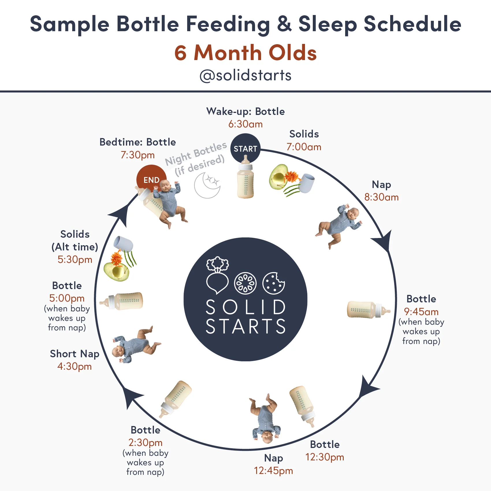 6 Month Feeding & Sleep Schedule