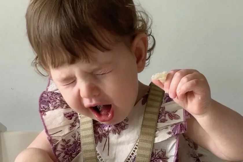 baby gagging on food