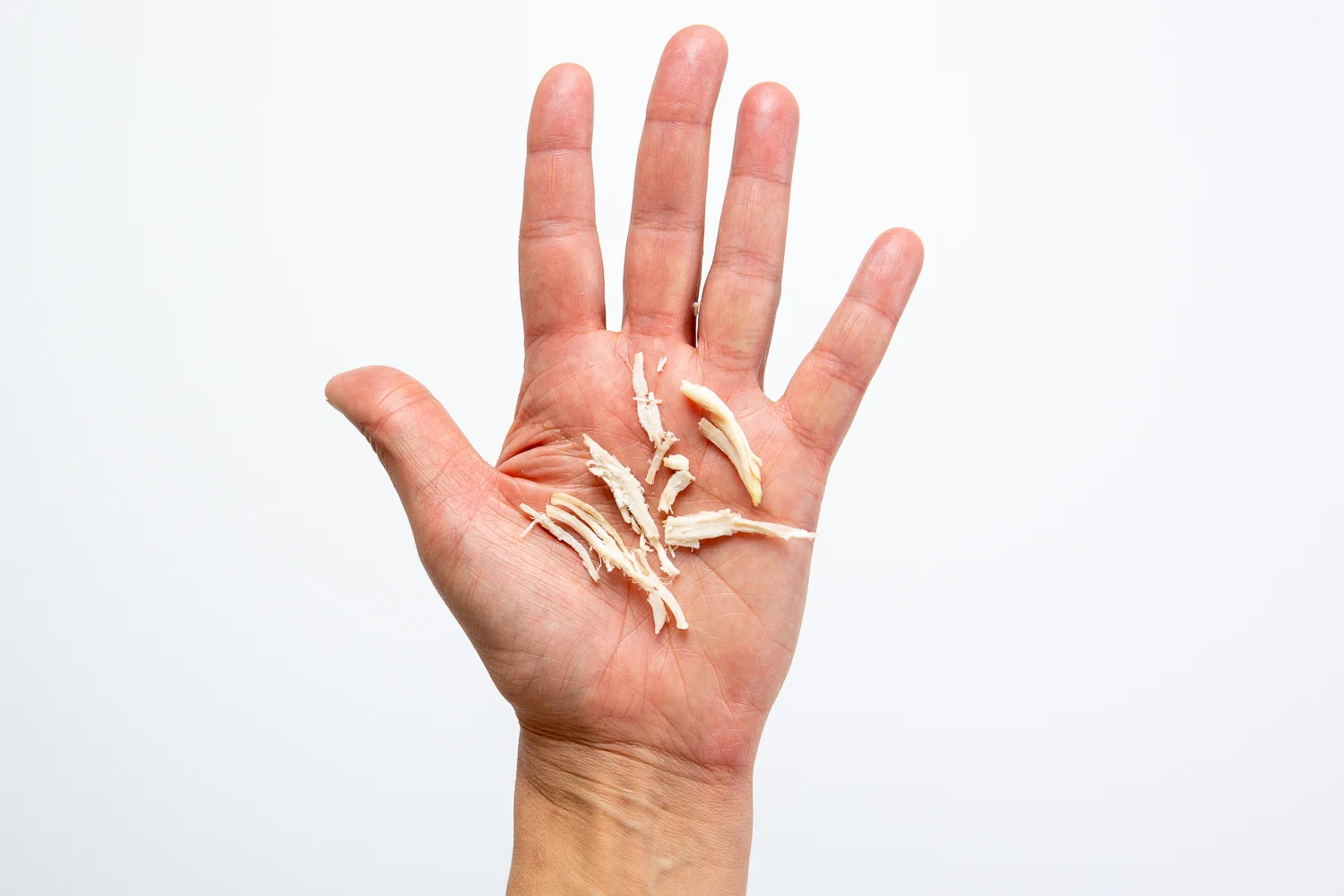 Chicken shredded hand pic