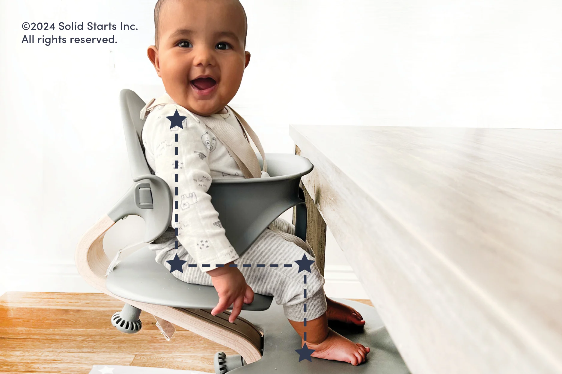 High Chairs Correct Positioning