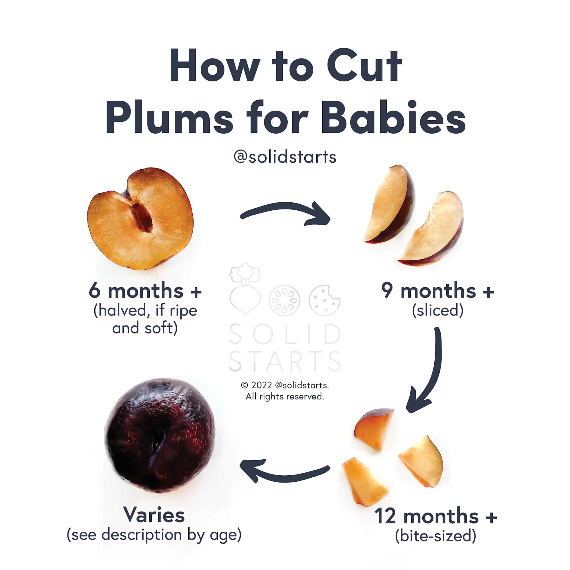 Plums for Babies First Foods for Baby Solid Starts