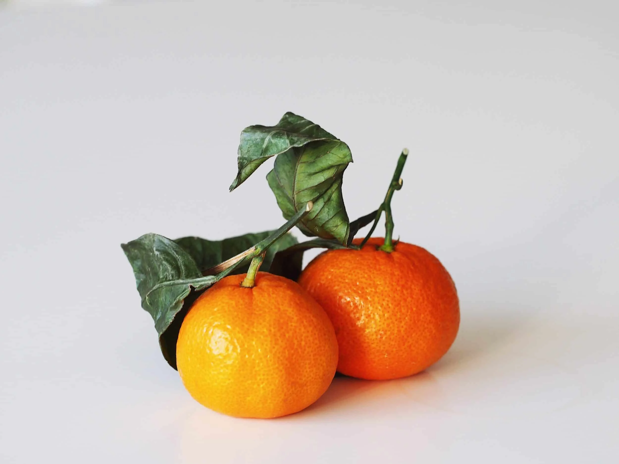 two mandarin oranges before being prepared for babies starting solids