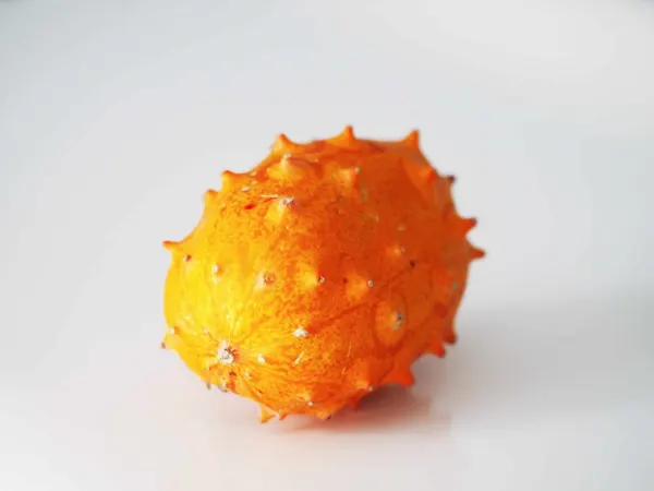 a horned melon before being prepared for babies starting solids