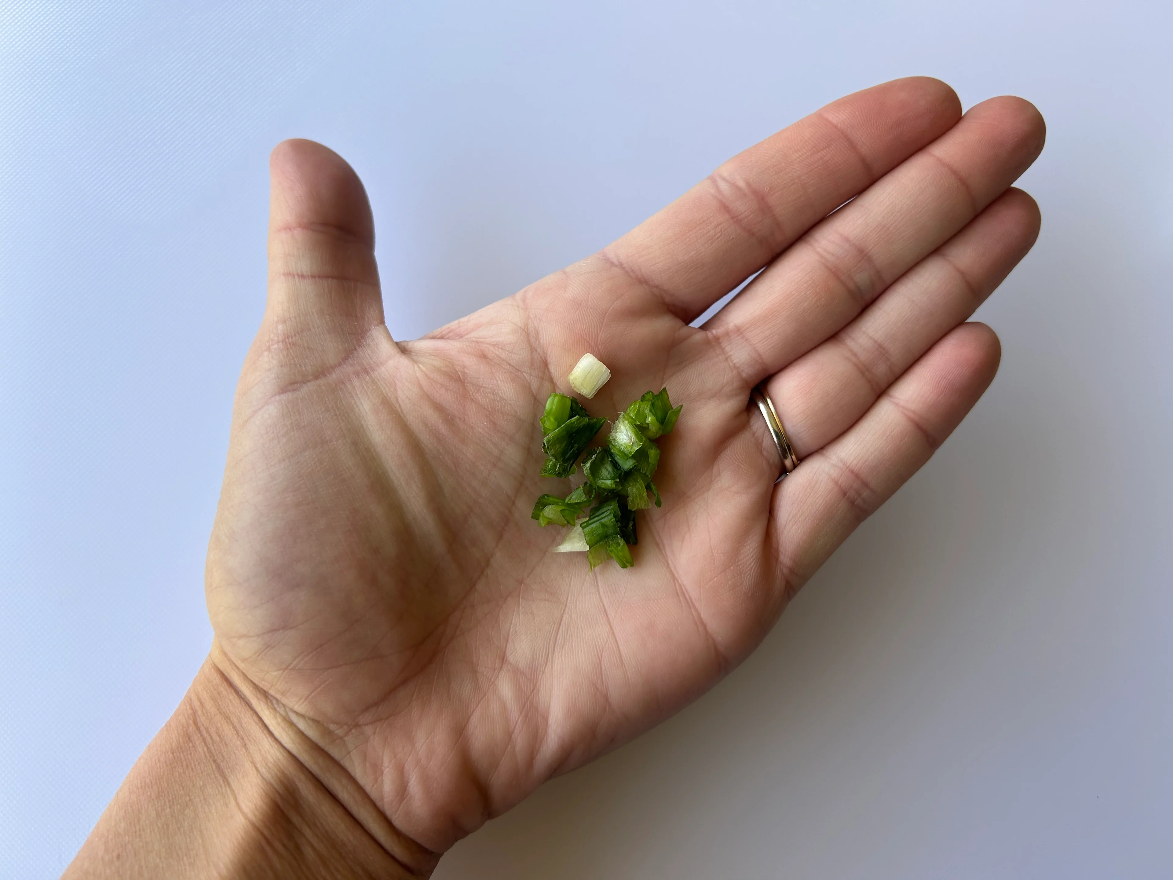 Scallion finely chopped hand pic