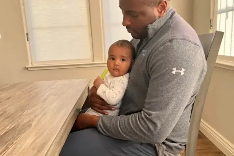 High Chair Page - Seated in lap