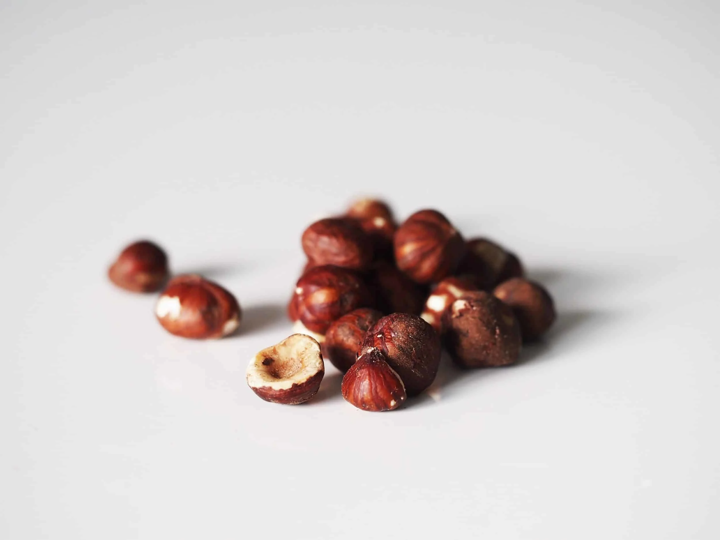 pile of hazelnuts