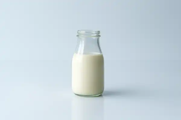 a photograph of cashew milk