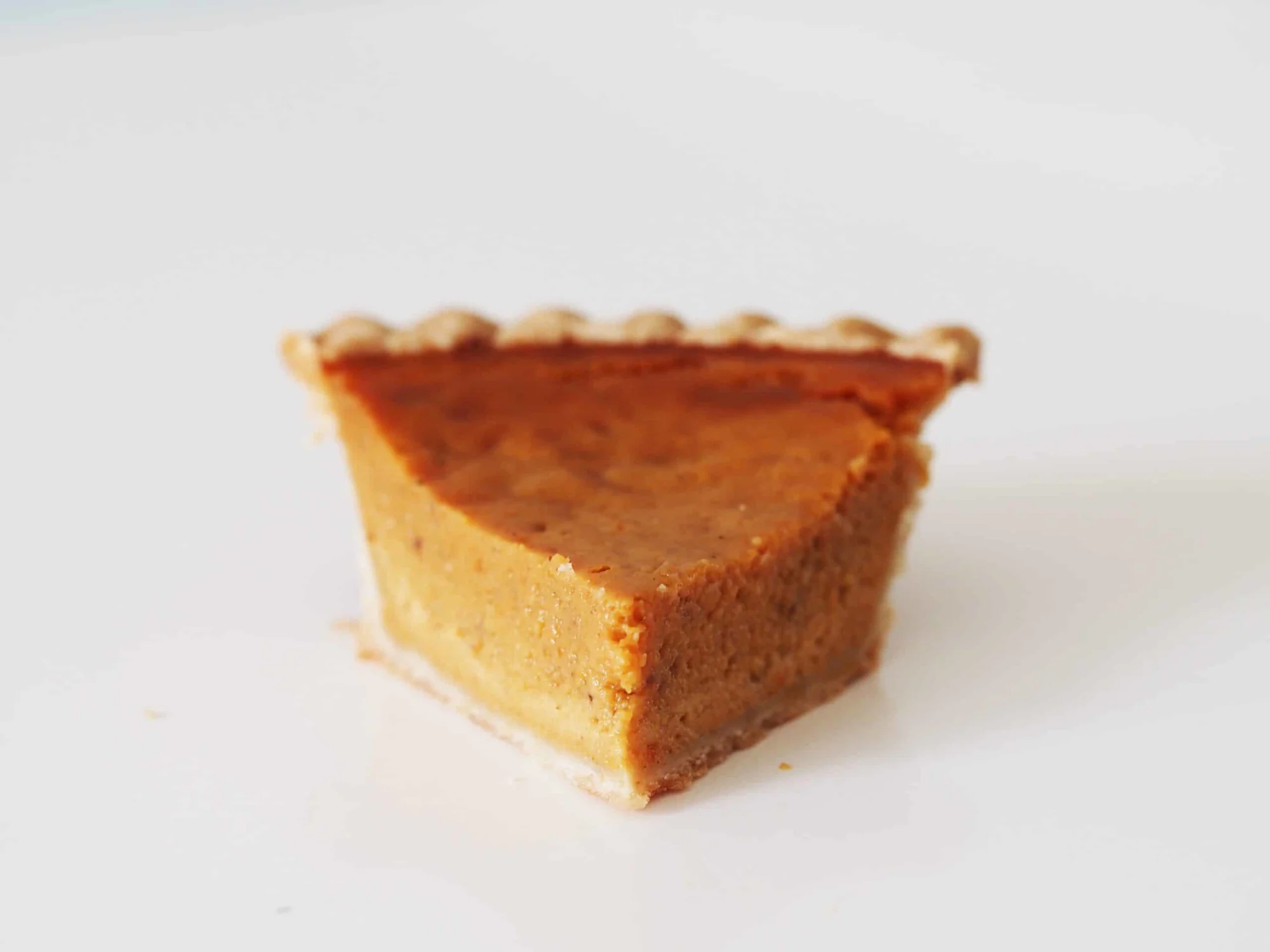 a slice of pumpkin pie before being prepared for babies starting solids