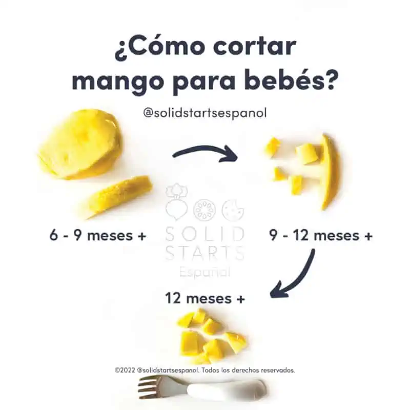 Cómo cortar mango para bebés