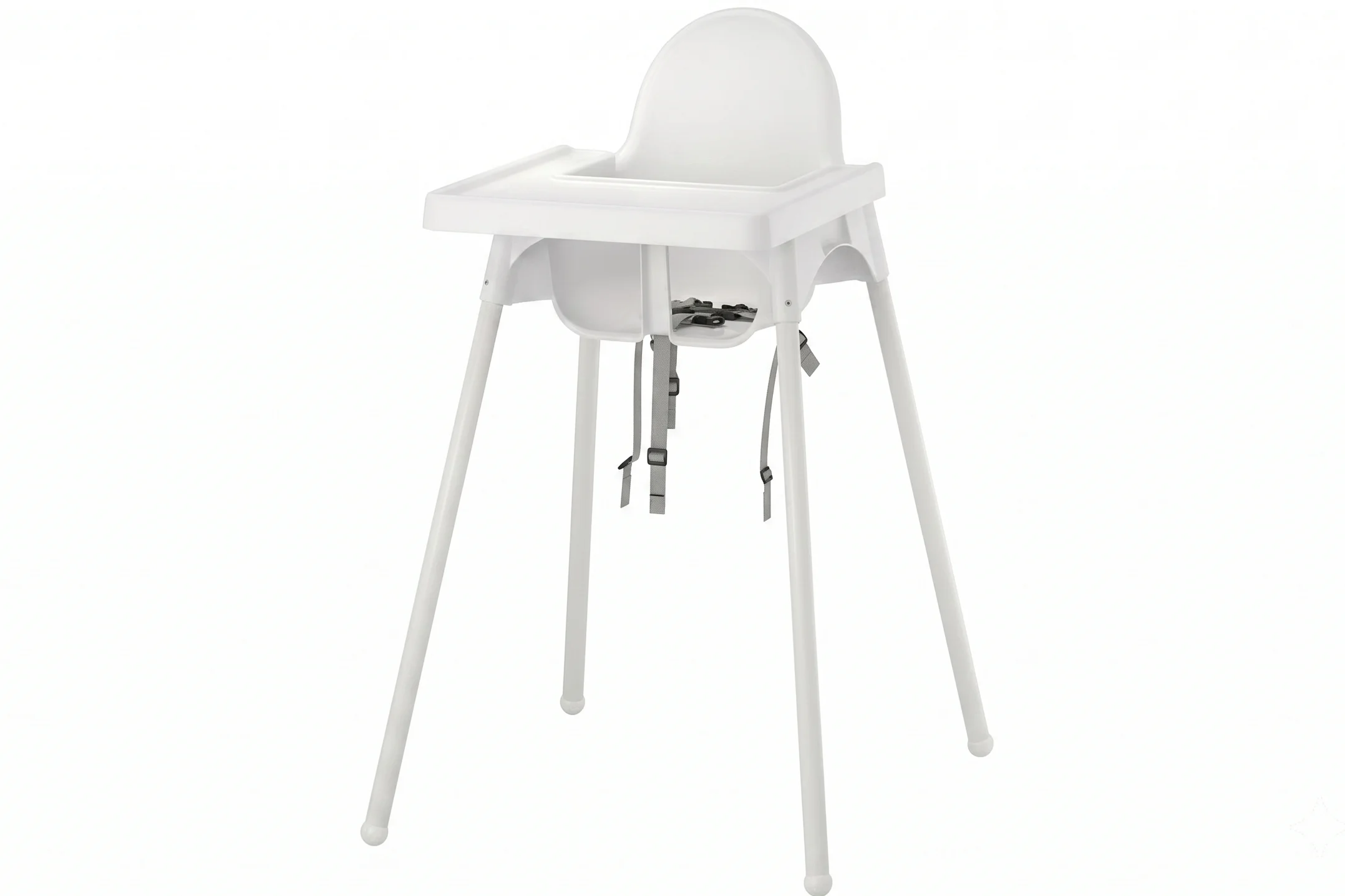 a photograph of a high chair surrounded by a thin black borderline