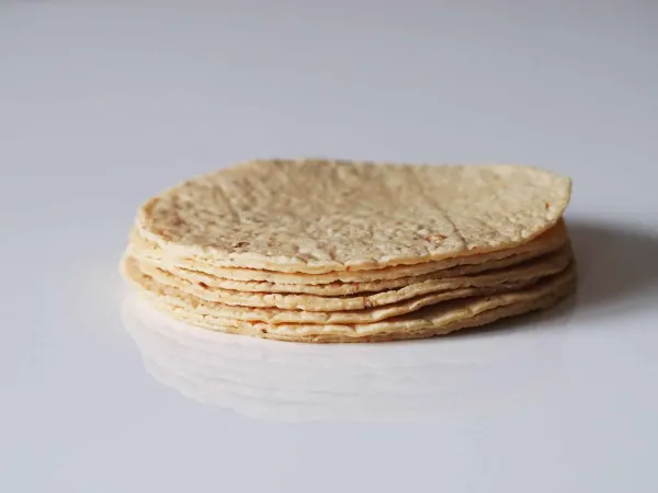 a stack of corn tortillas for babies starting solids