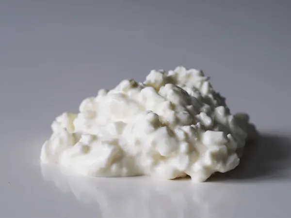 cottage cheese on a table before being prepared for babies starting solids