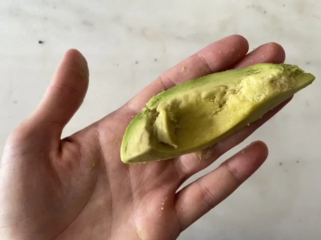 Peeled Avocado Spear for Babies
