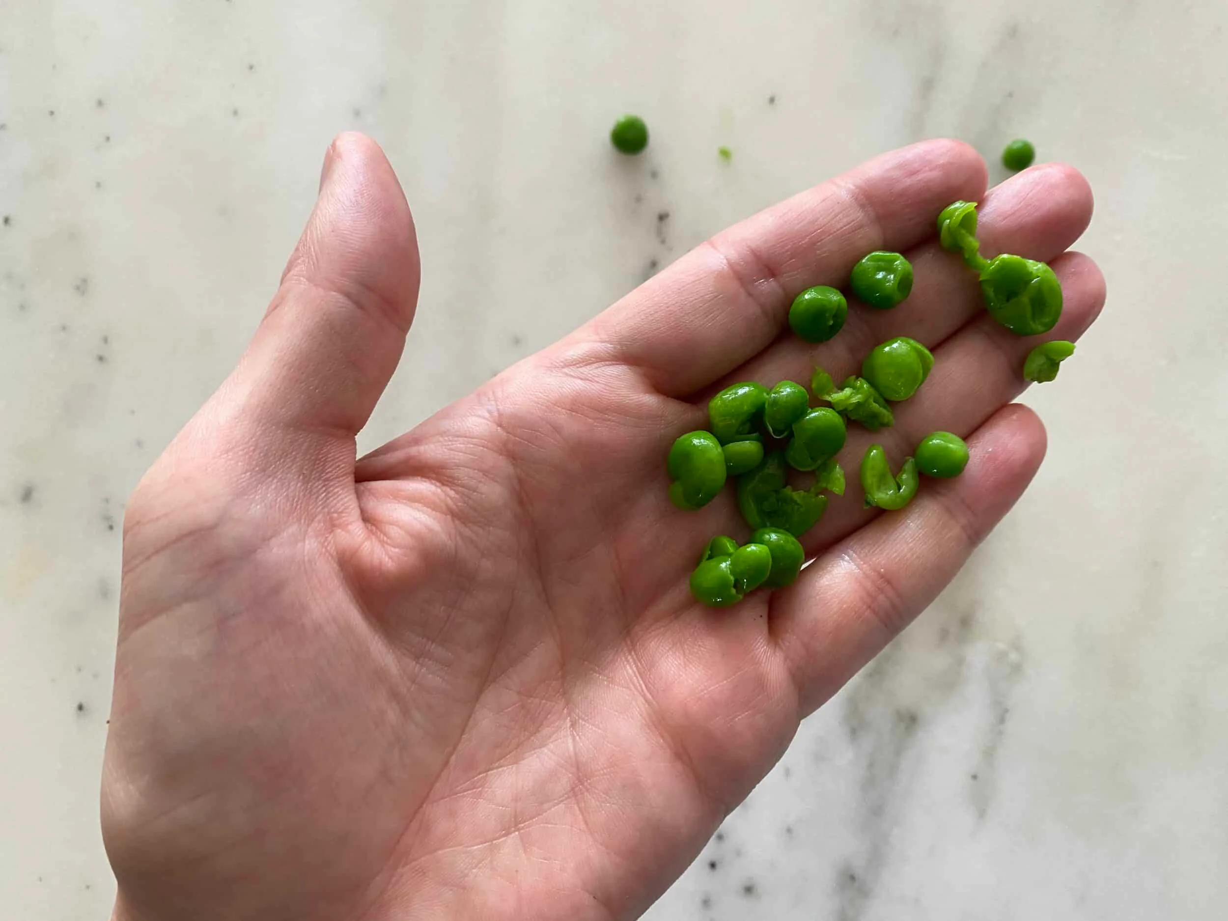 Smashed Peas for Babies